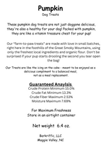 Load image into Gallery viewer, Pumpkin Dog Treats | Organic, Handmade "Farm-to-Paw" Dog Treats