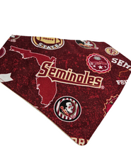 Load image into Gallery viewer, Florida State "FSU" Seminoles Dog Bandana