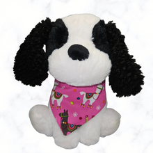 Load image into Gallery viewer, Alpacas in Hot Pink Dog Bandana