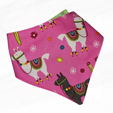 Load image into Gallery viewer, Alpacas in Hot Pink Dog Bandana