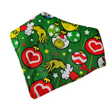 Load image into Gallery viewer, Christmas Grinch Dog Bandana