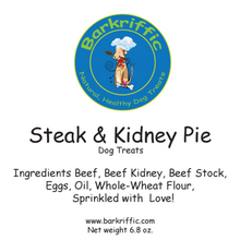 Load image into Gallery viewer, Savory Steak and Kidney Pie Dog Treats