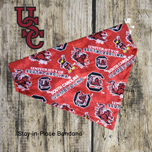 Load image into Gallery viewer, University of South Carolina Dog Bandana