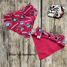 Load image into Gallery viewer, University of Georgia dog bandana