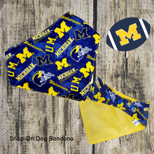 Load image into Gallery viewer, University of Michigan "Wolverine"/ Pet Bandana