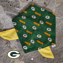 Load image into Gallery viewer, green bay packer dog bandana