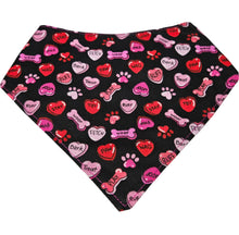 Load image into Gallery viewer, Hearts and Paws Dog Bandana
