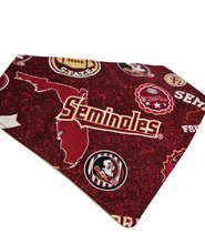 Load image into Gallery viewer, Florida State &quot;FSU&quot; Seminoles Dog Bandana
