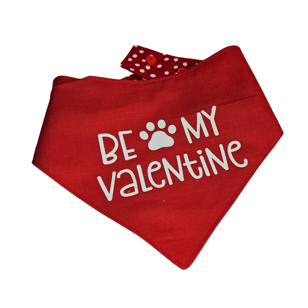 Be my Valentine/ Valentine Dog Bandana