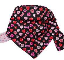 Load image into Gallery viewer, Hearts and Paws Dog Bandana
