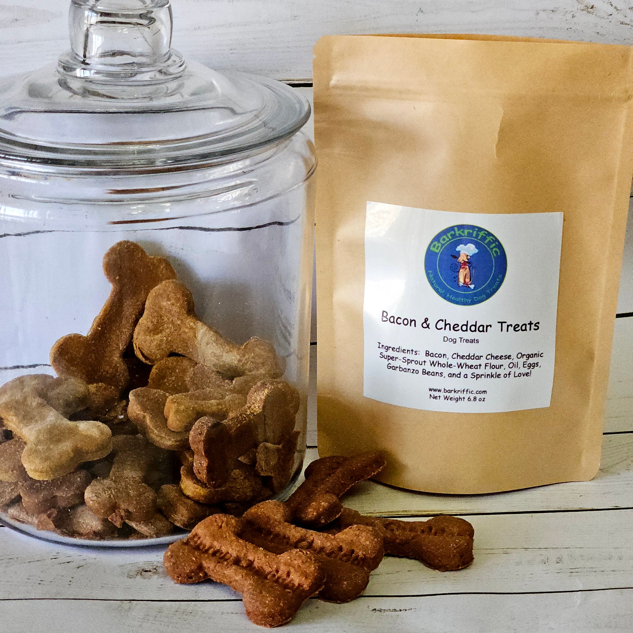 Bacon Cheddar Dog Biscuits Barkriffic LLC