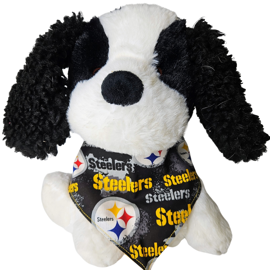 pittsburgh steelers dog sweater Pittsburgh Steelers Dog Bandana – Reversible NFL Game Day Pet Bandana –  Barkriffic LLC
