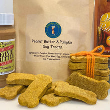 Load image into Gallery viewer, Peanut Butter &amp; Pumpkin Dog Treats - Barkriffic
