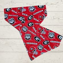 Load image into Gallery viewer, University of Georgia &quot;Bull Dogs&quot;/ Dog Bandana
